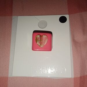 Forever 21 Pink Kiss Heart Ring